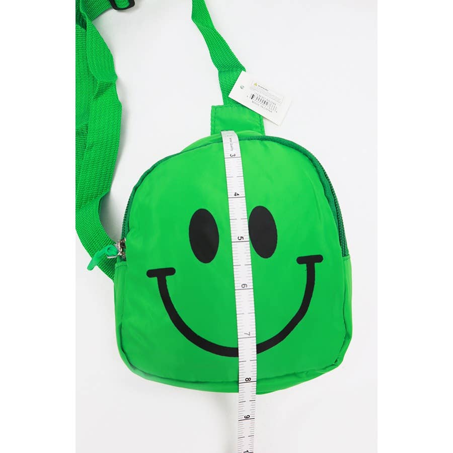 Kids Happy Face Sling Bag: MIX COLOR / ONE