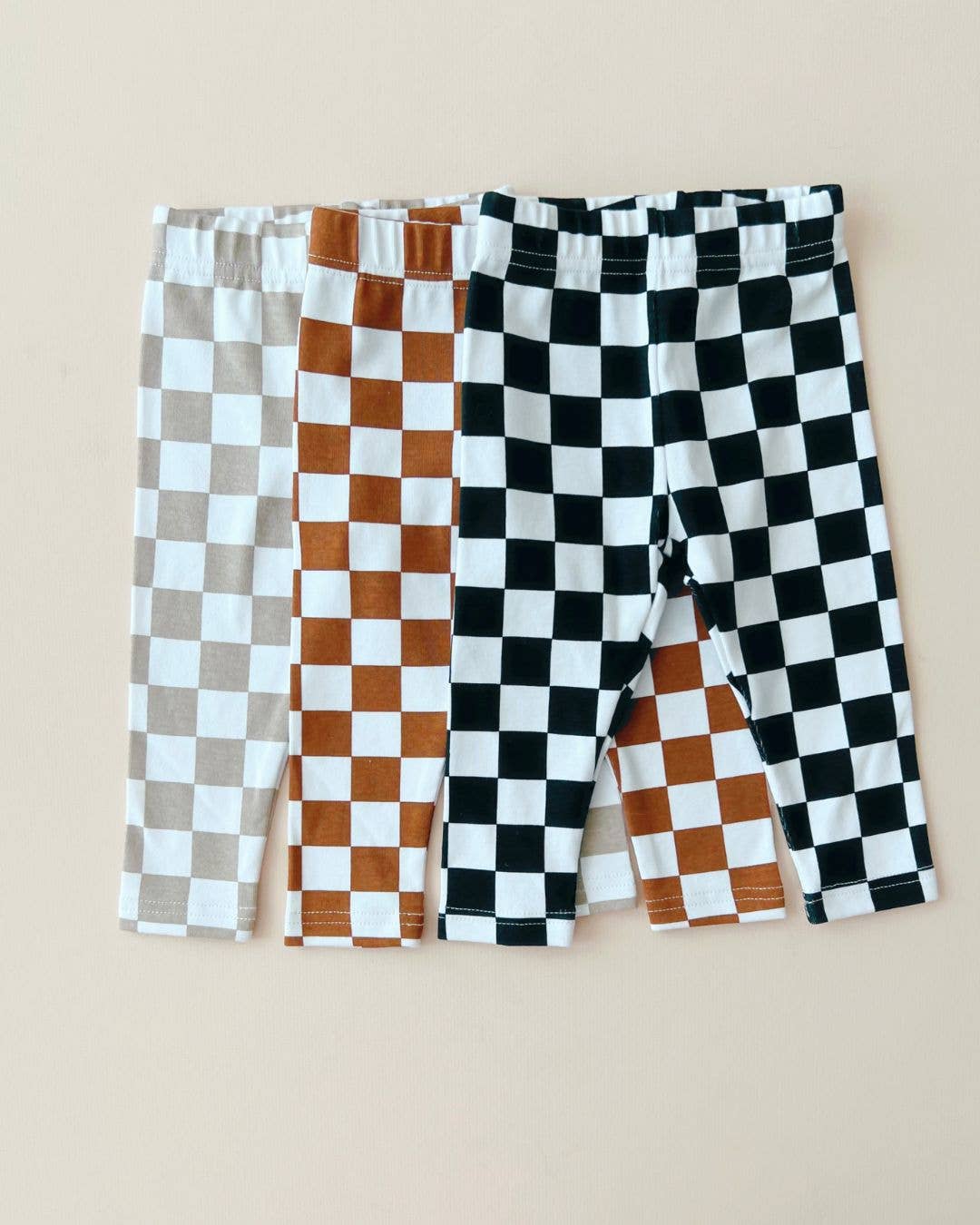 Checkered Leggings | Latte: 5T