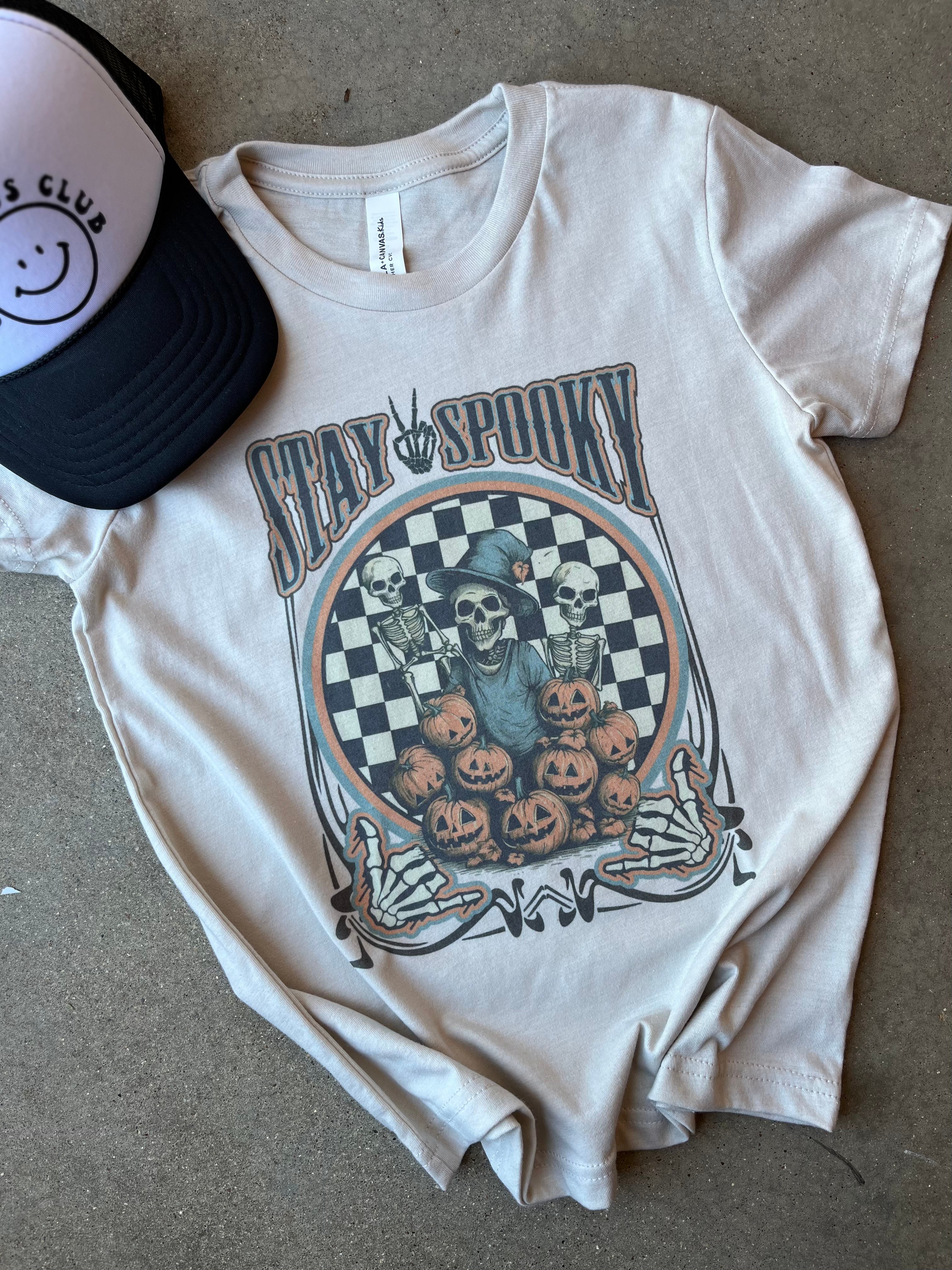 Stay Spooky Checkered Tee
